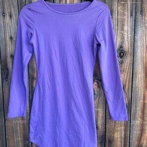 Purple mini dress